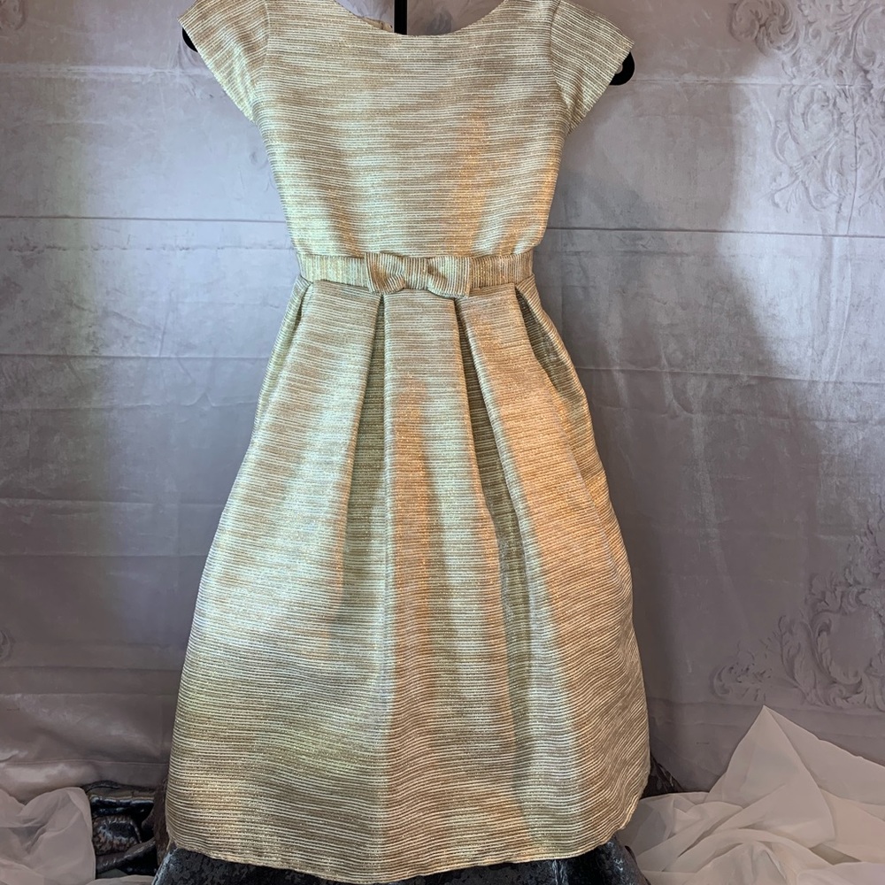 Sweet Kids USA Gold Dress - with front bow